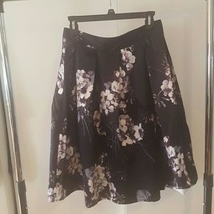 Silky Floral skirt